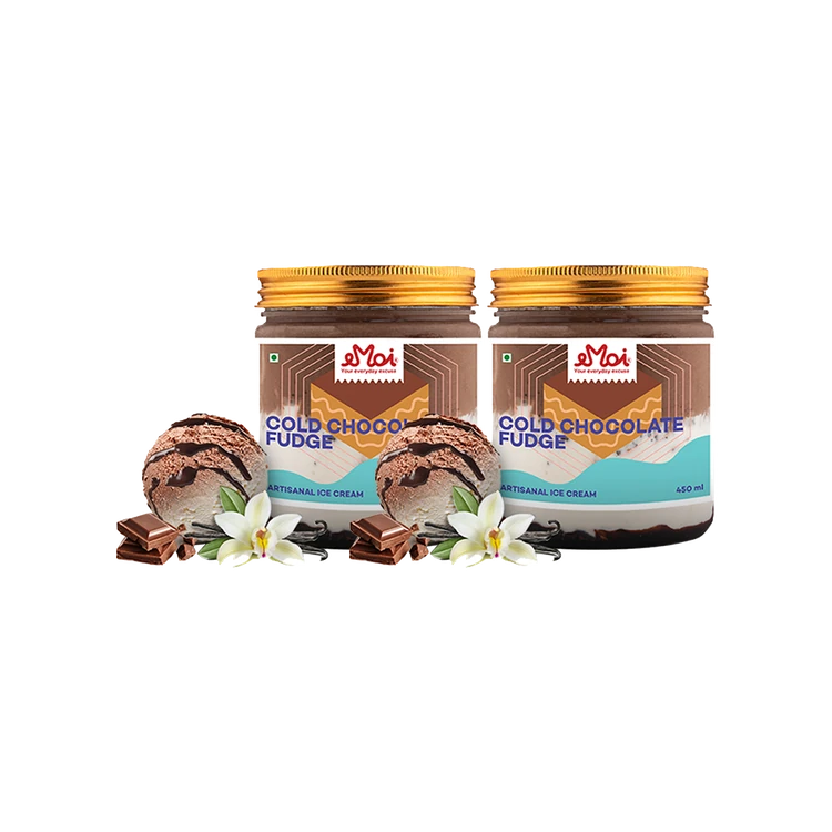 EMOI Cold Chocolate Fudge Ice Cream Tub - Pack of 2