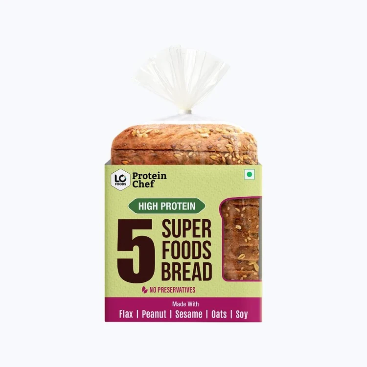 Protein Chef 5 Super Foods Protein Multigrain Bread (Brown Bread)