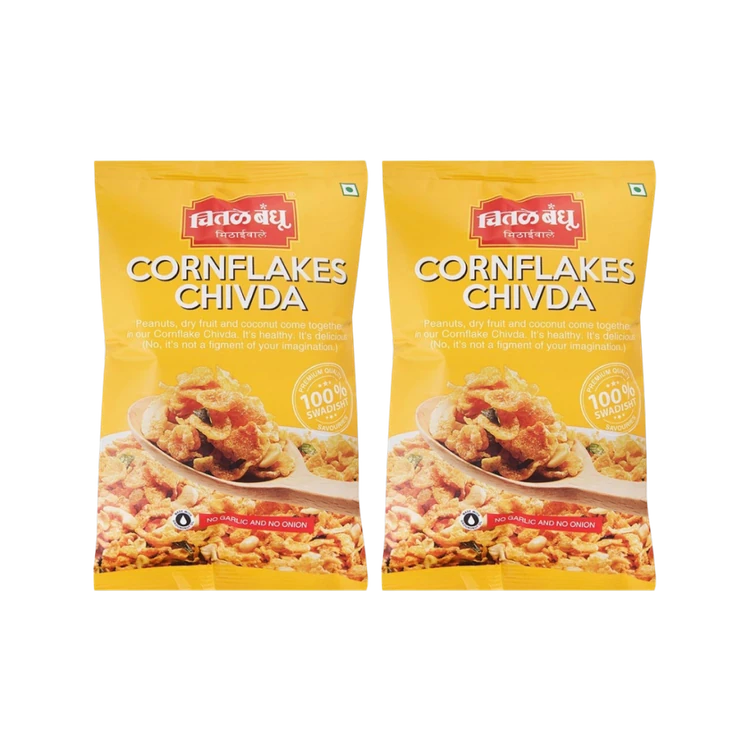 Chitale Cornflakes Chivda Namkeen - Pack of 2