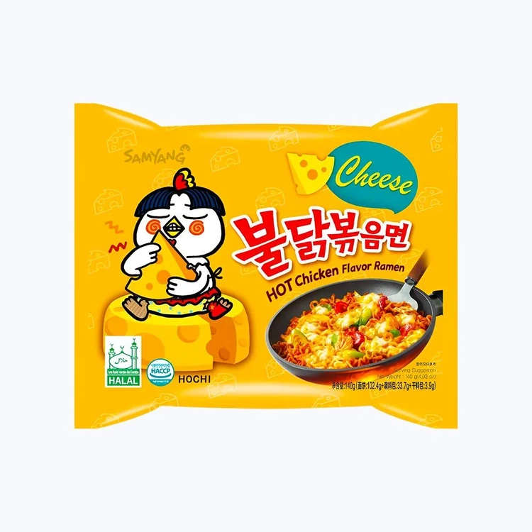 Samyang Ramen Instant Noodles - Cheese Hot Chicken Flavour