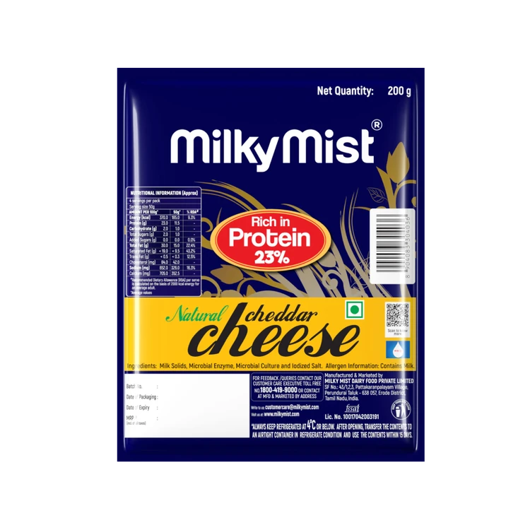 Milky Mist Cheddar Cheese Block