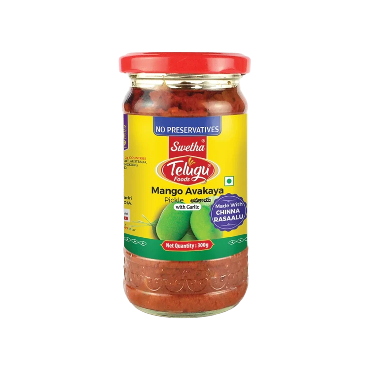 Swetha Telugu Foods Avakaya Mango Pickle With Garlic
