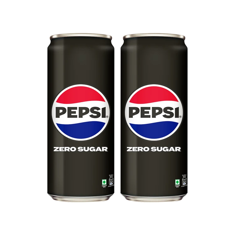 Pepsi Black Zero Sugar Soft Drink - Pack of 2