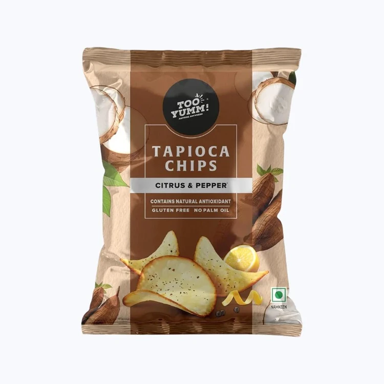 Too Yumm Citrus Pepper Tapioca Chips (No Palm Oil)