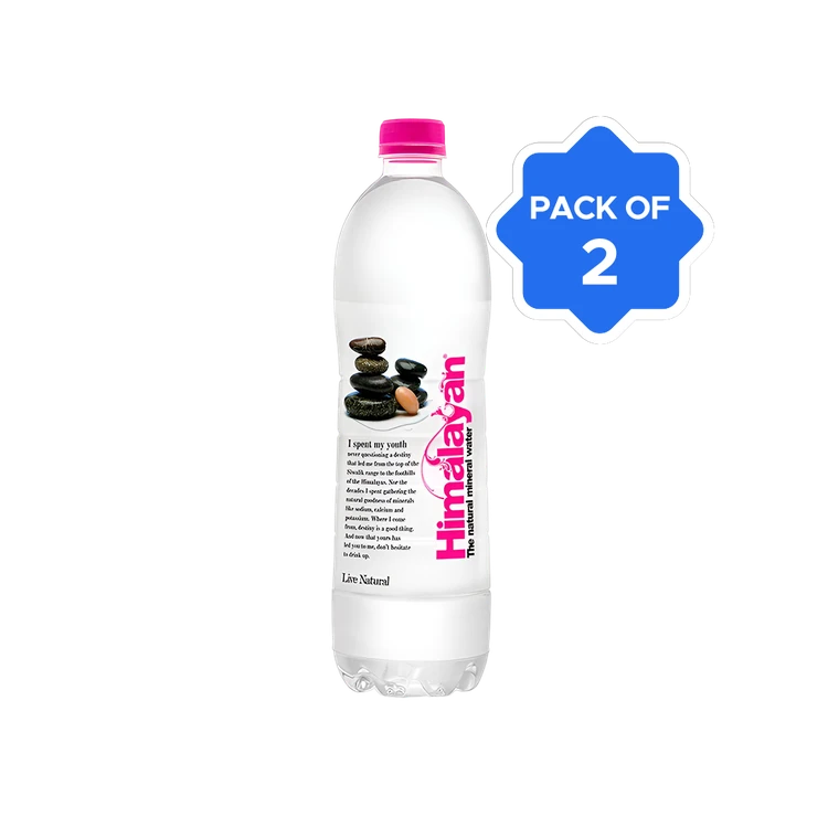 Himalayan Natural Mineral Water (Mildly Alkaline) - Pack of 2