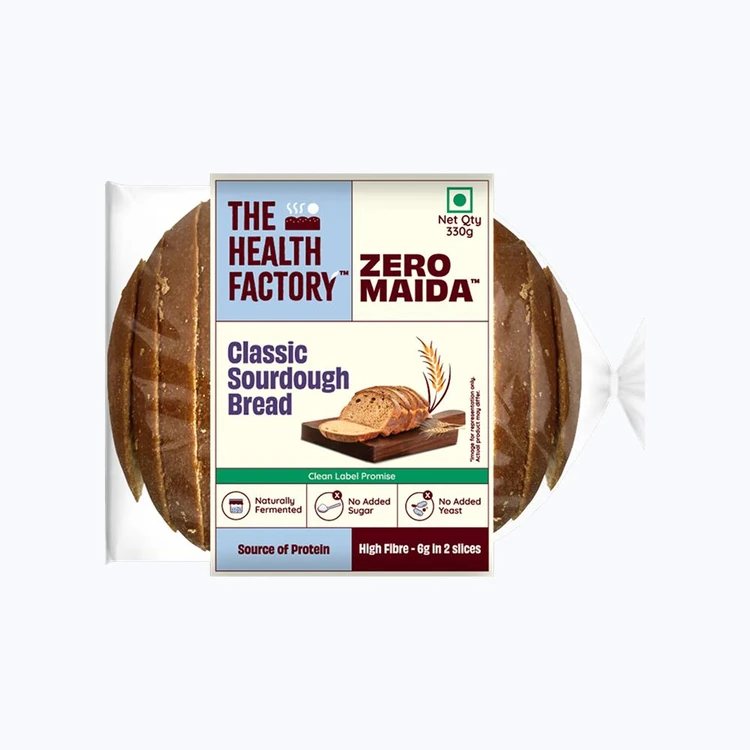 The Health Factory Zero Maida Sourdough Classic Wheat Bread