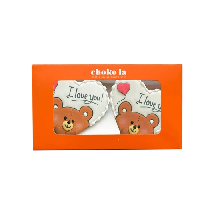 Choko La Deco Valentine's Teddy Chocolate Cookies