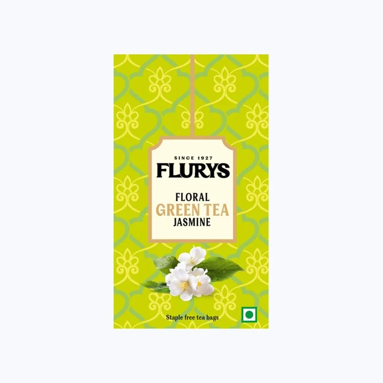 Flurys Jasmine Flavoured Green Tea Bags
