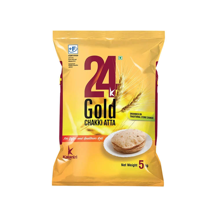 Teen Pan 24K Gold Chakki Atta