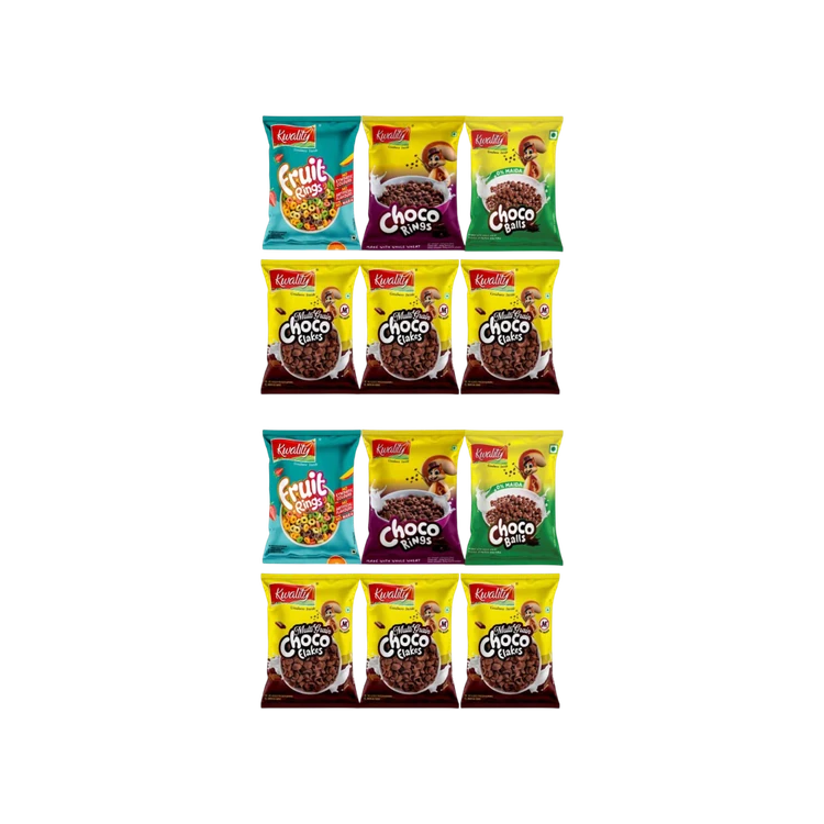 Kwality Multigrain Chocos & Cereal Combo Pack - Pack of 2