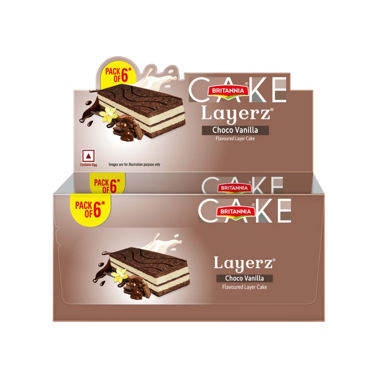 Britannia Layerz Choco Vanilla Layered Cake