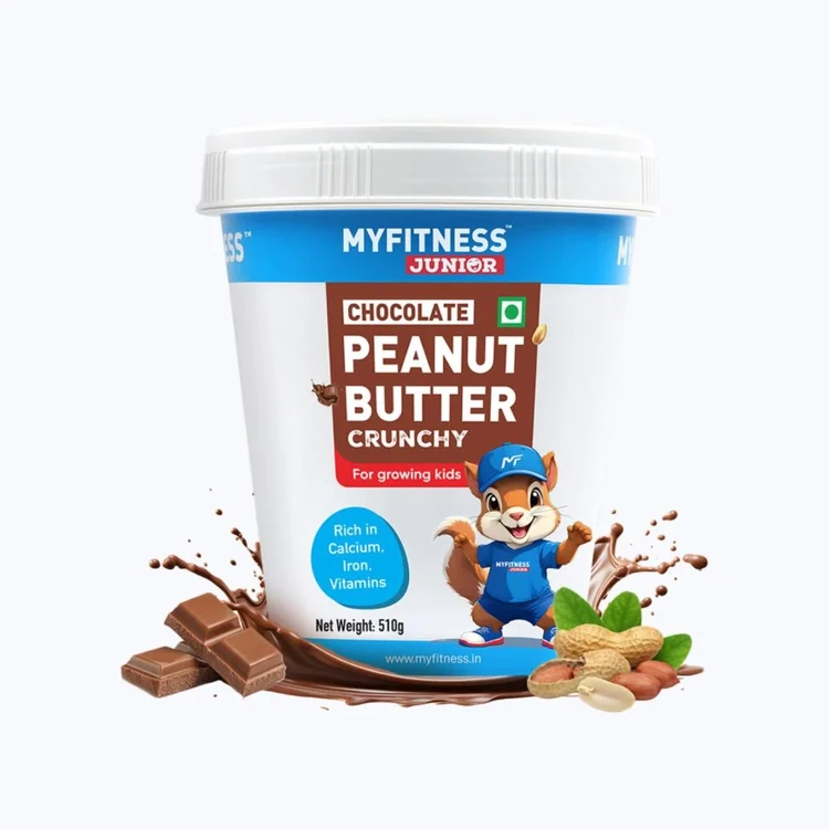 MyFitness Junior Chocolate Crunchy Peanut Butter Spread for Kids