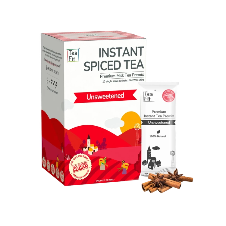TeaFit Spiced Unsweetened Instant Tea Premix