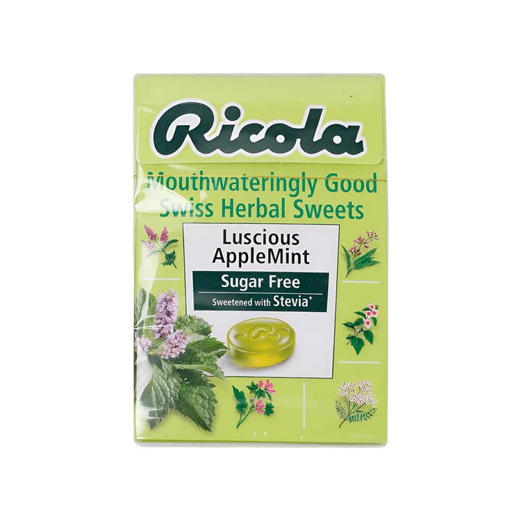 Ricola Luscious Applemint Stevia Lozenges (Sugar Free Cough Drops)