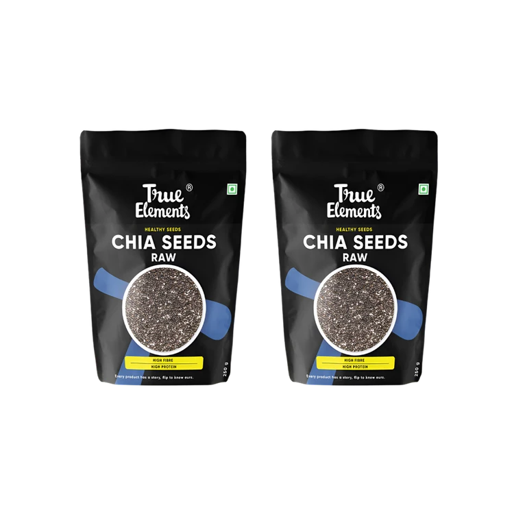 True Elements Premium Chia Seeds - Pack of 2 (Chia Beeja)