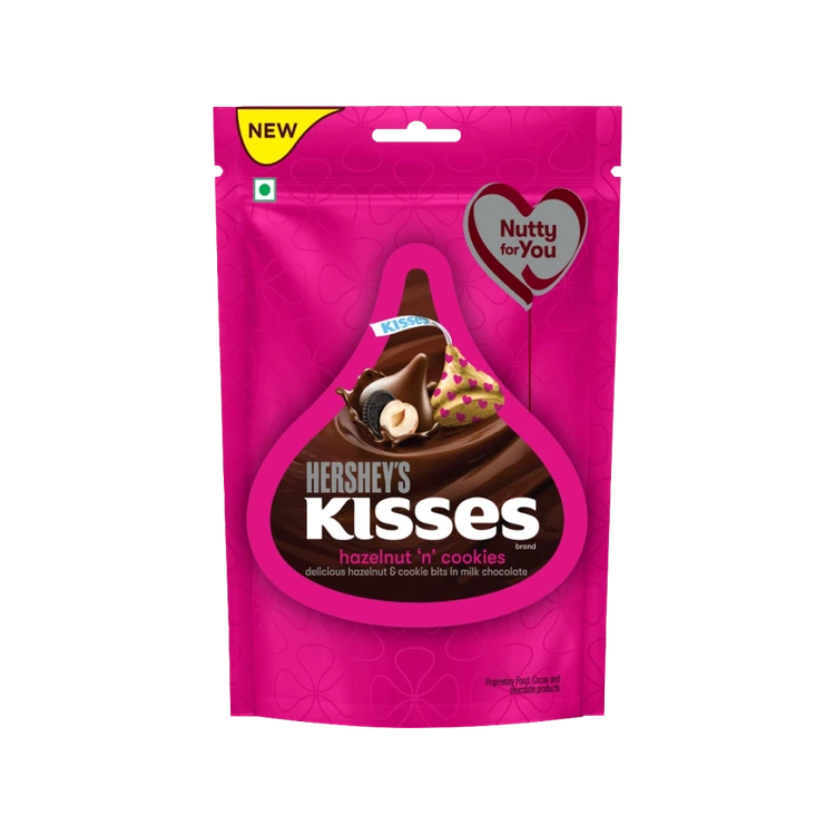 Hershey's Kisses Hazelnut n Cookies Milk Chocolate Pack