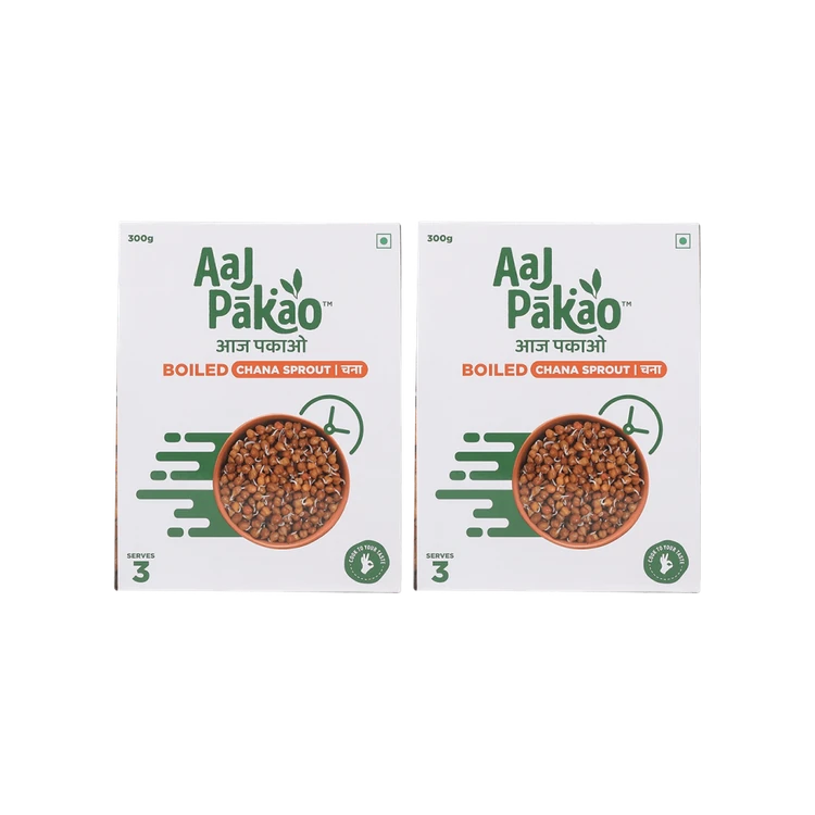 Aaj Pakao Boiled Chana Sprouts - Pack of 2