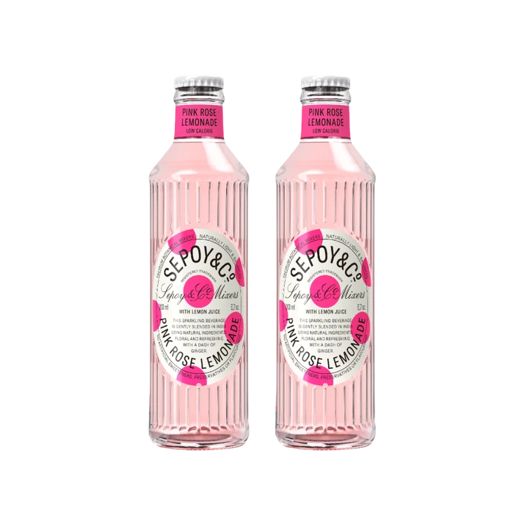 Sepoy & Co. Pink Rose Lemonade Sparkling Drink - Pack of 2