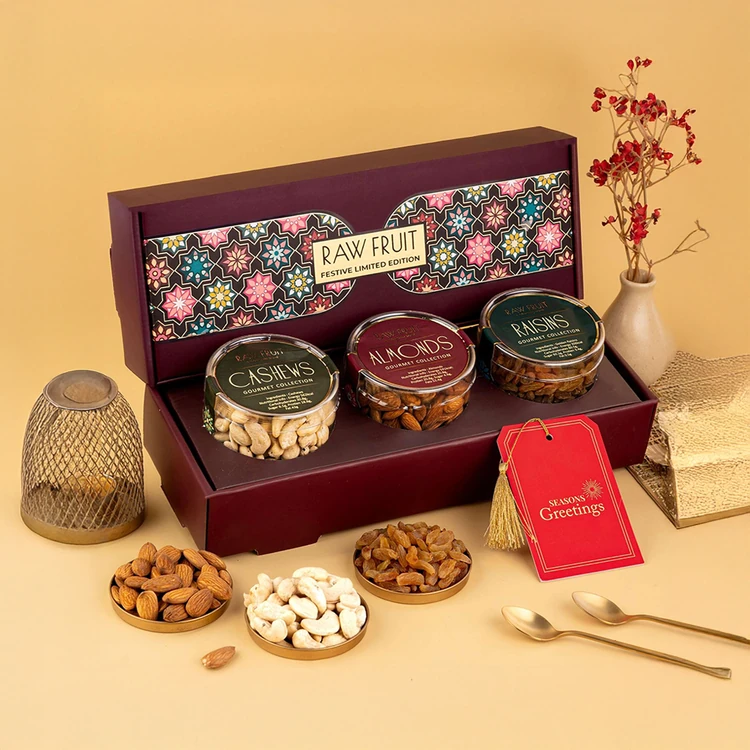 RawFruit A Hyperfoods Brand Festive Dry Fruits Gift Pack