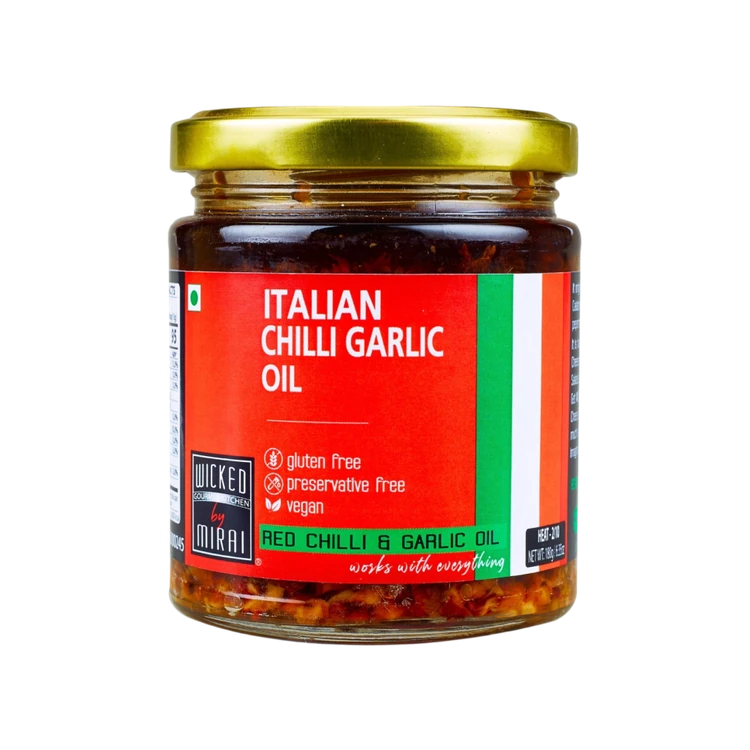 Wicked Gourmet Kitchen By Mirai Italian Garlic Chilli Oil