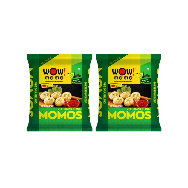 Wow! Momo Veg Darjeeling Momos (Frozen) - Pack of 2