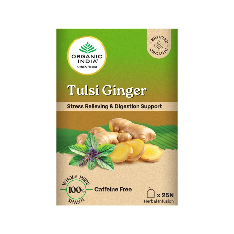 Organic India Tulsi Ginger Tea Bags