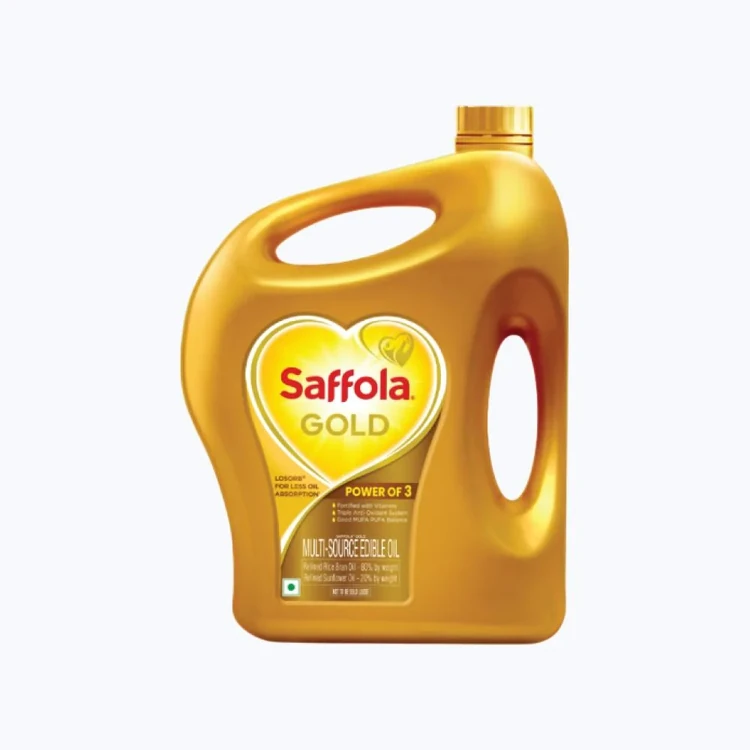 Saffola Gold Sunflower & Rice Bran Refined Edible Oil (Aduge Enne)