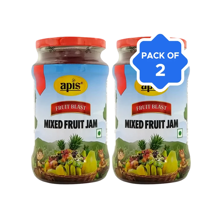 Apis Fruit Blast Mixed Fruit Jam - Buy 1 Get 1 Free - Pack of 2