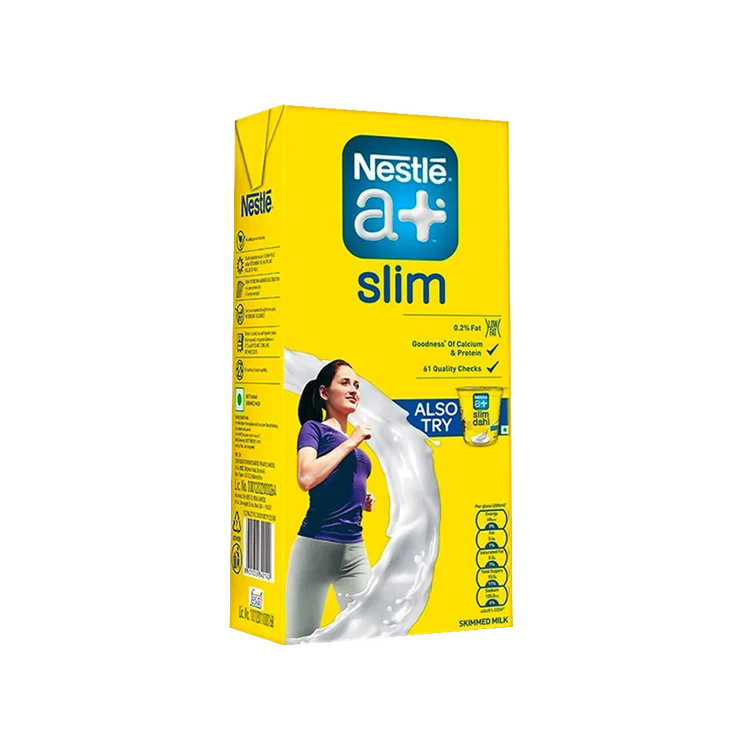 Nestle a+ Slim Skimmed Milk - Pack of 12