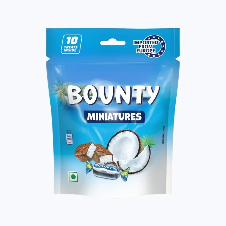 Bounty Miniatures Coconut Filled Bar Chocolate Pack