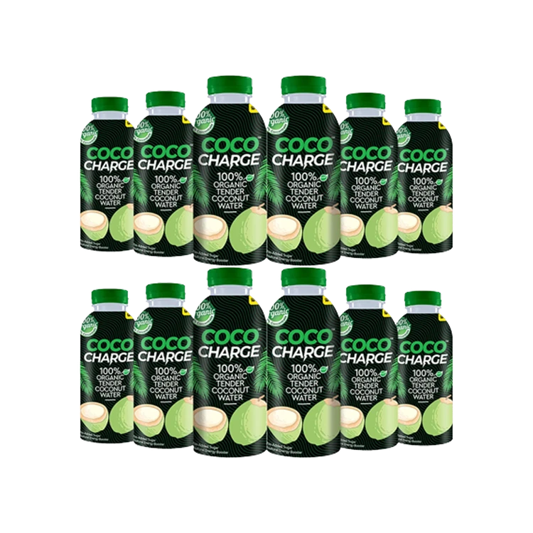 Wow! Coco Charge 100% Organic Tender Coconut Water - Pack of 2