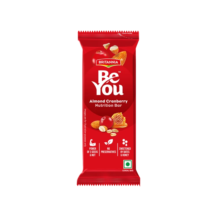 Britannia Be You Almond Cranberry Nutrition Bar