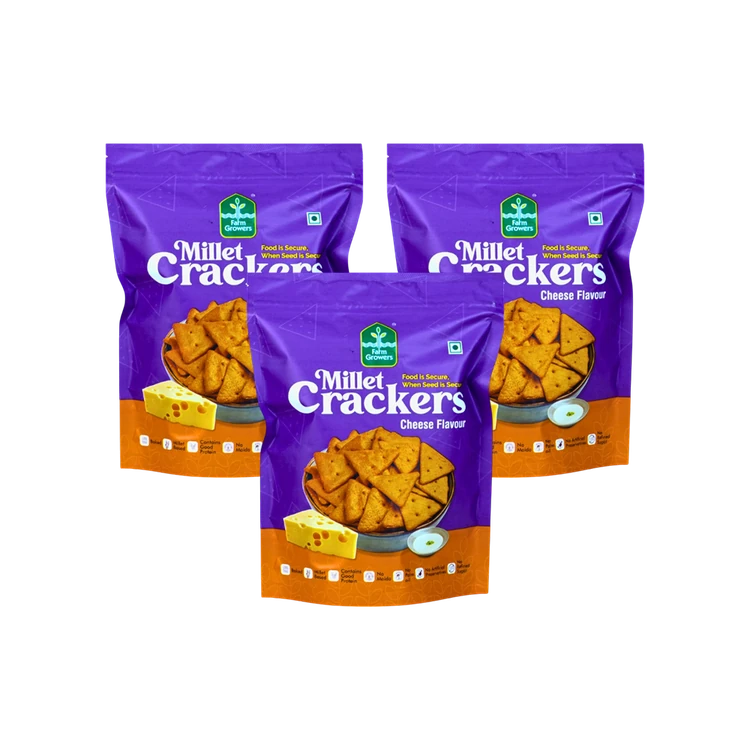 Farm Growers Cheese Millet Crackers