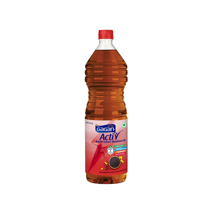 Gagan Active Kachi Ghani Mustard Oil (Sasive Enne)