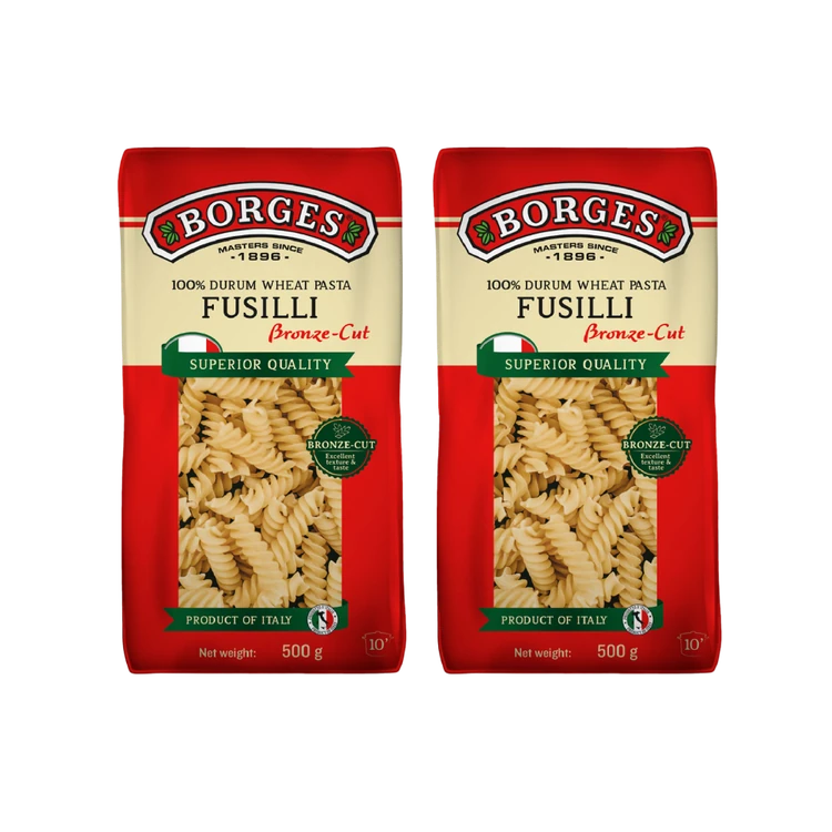 Borges Fusilli Durum Wheat Pasta - Pack of 2