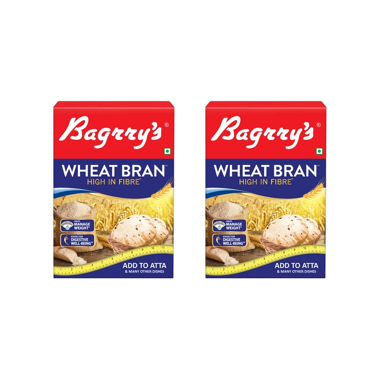 Bagrry's Wheat Bran - Pack of 2 (Godhi Sippe)