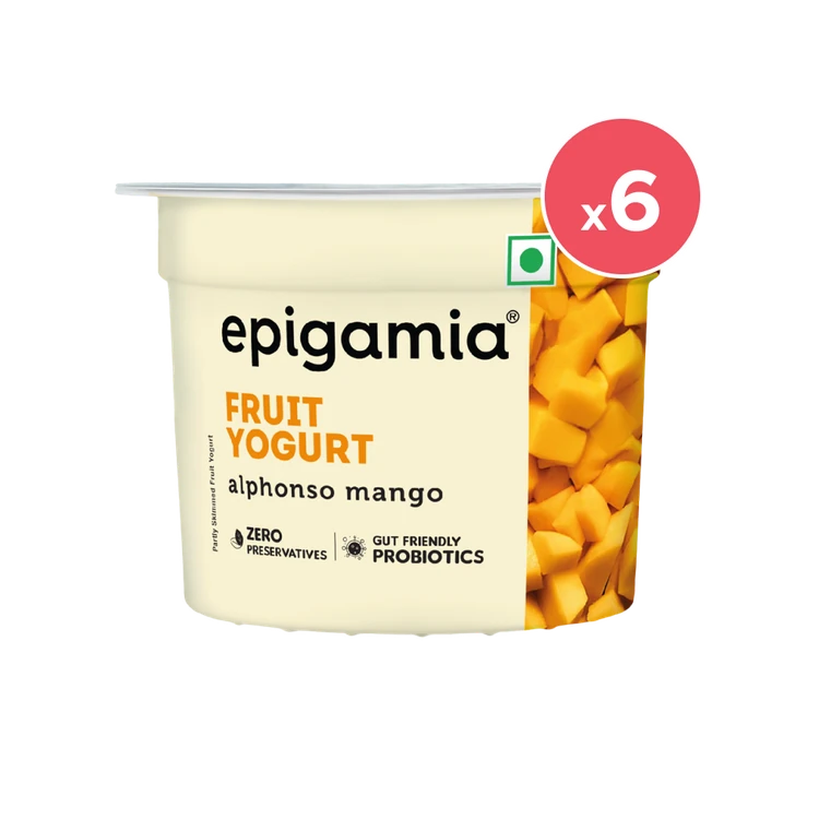 epigamia Alphonso Mango Yogurt - Pack of 6
