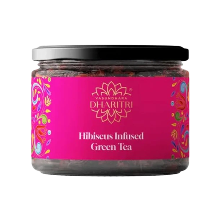 Vasundhara Dharitri Green Tea (Hibiscus Infused)