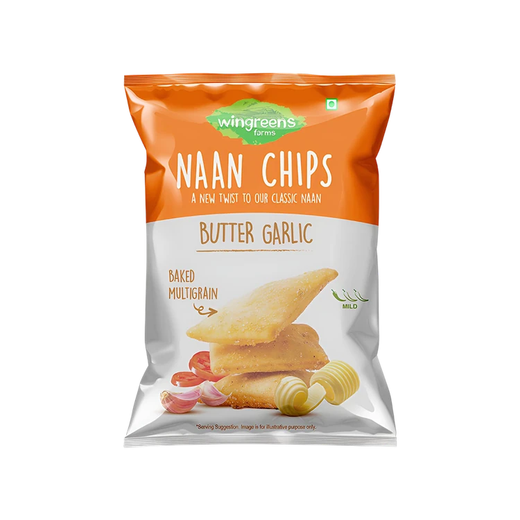 Wingreens Farms Butter Garlic Naan Chips