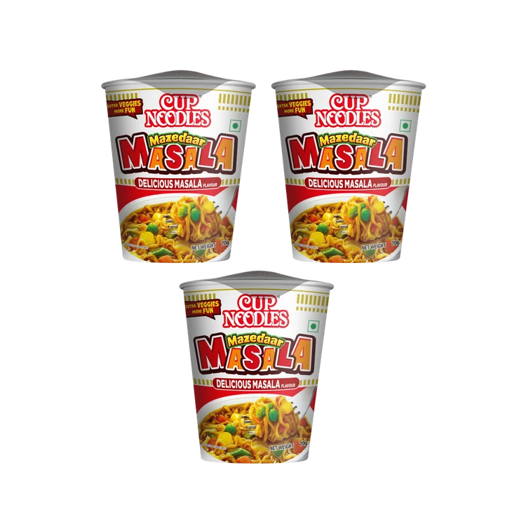 Nissin Mazedar Masala Cup Noodles - Pack of 3