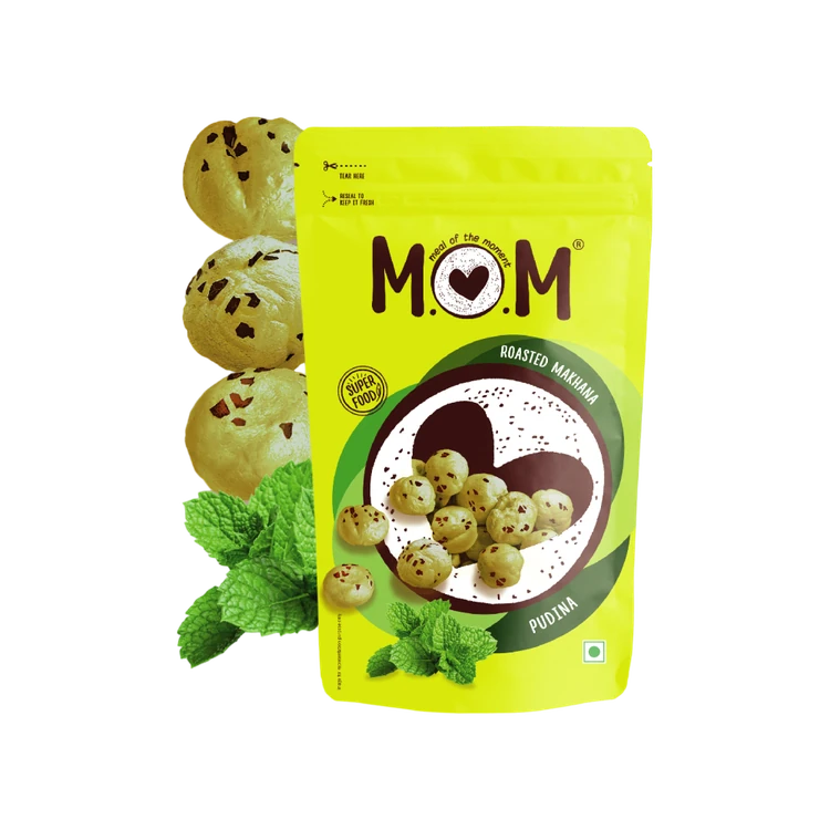 MOM - Meal Of The Moment Roasted Pudina Flavoured Makhana