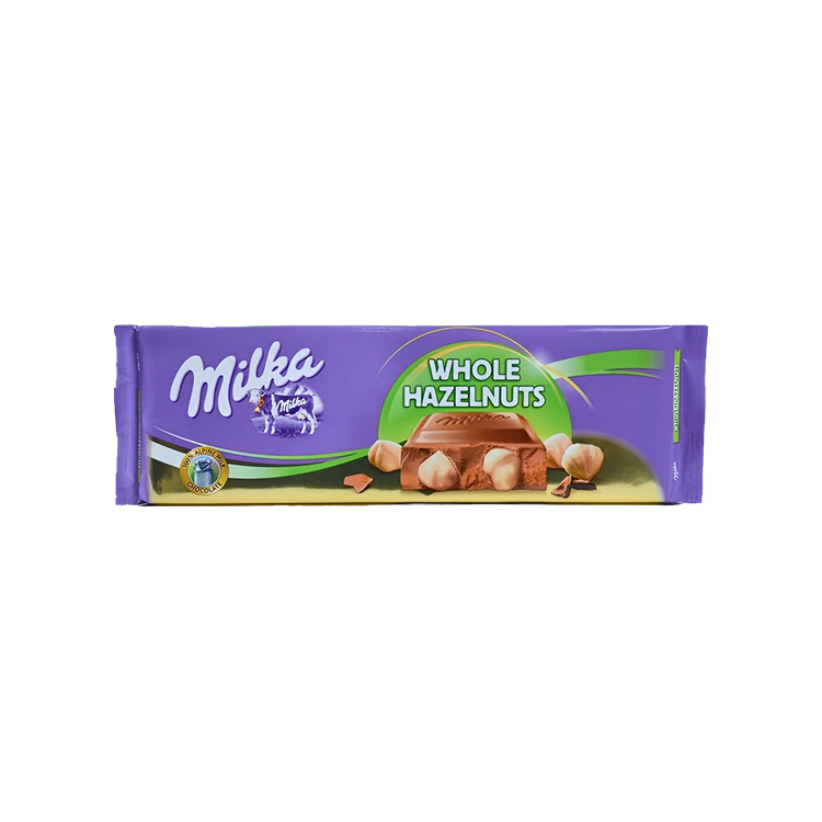 Milka Whole Hazelnuts Chocolate Bar 270 g