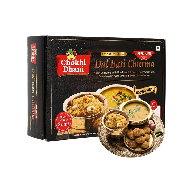 Chokhi Dhani Dal Bati Churma Ready to Eat