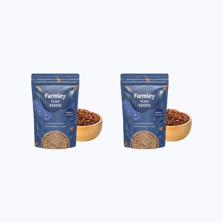 Farmley Premium Flax Seeds - Pack of 2 (Agase Beeja)