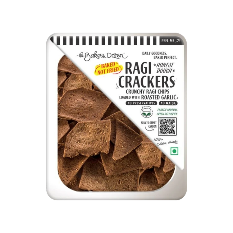 The Baker's Dozen High Protein Ragi Crackers Chips