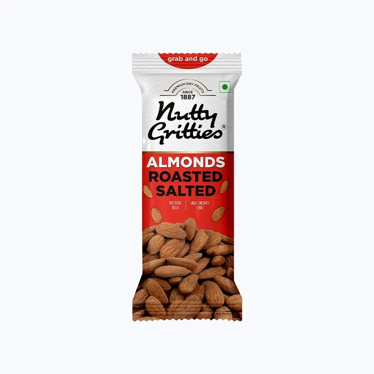 Nutty Gritties Roasted Salted Flavoured Almonds (Badami)