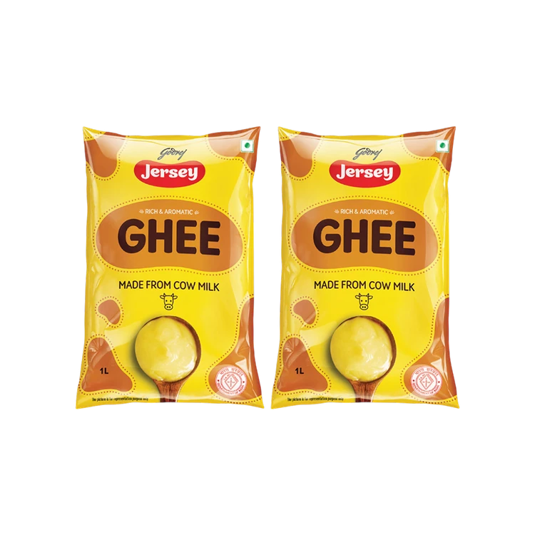 Godrej Jersey Cow Ghee - Pack of 2 (Hasuvina Tuppa)