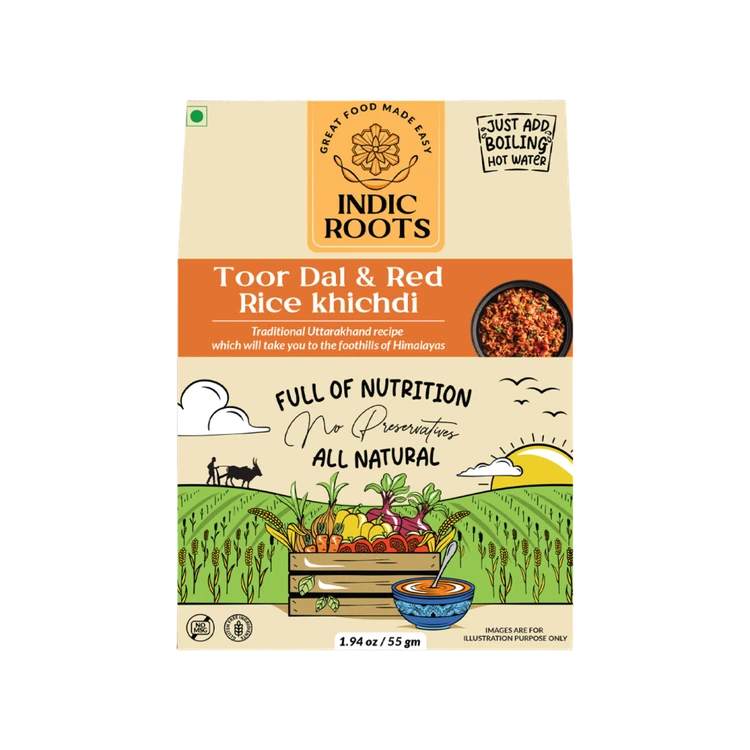 Indic Roots Toor Dal and Red Rice Khichdi Mix