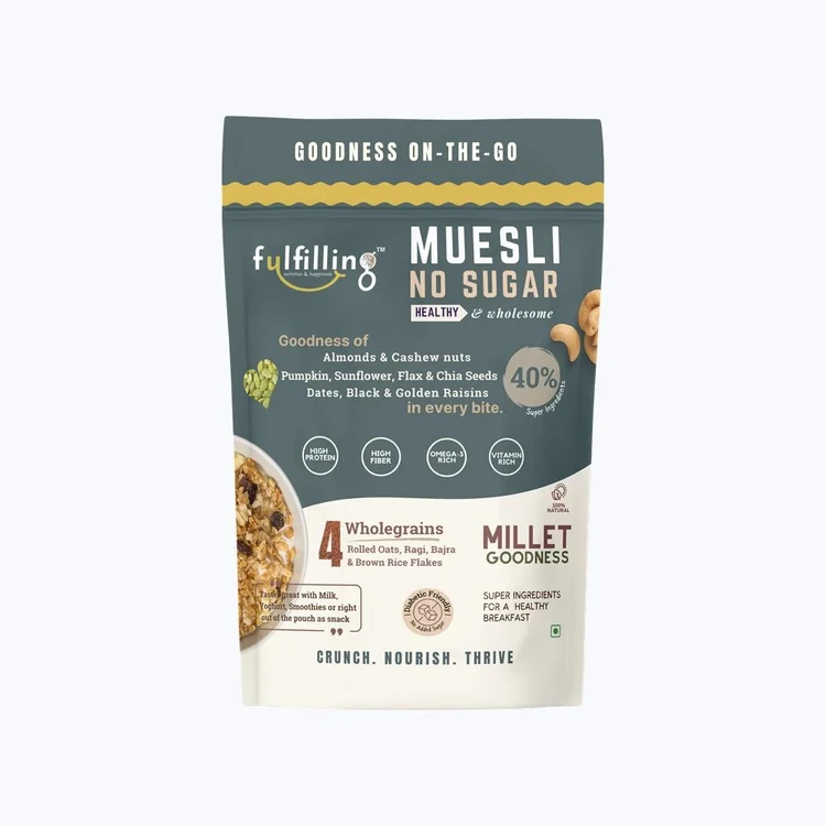 Fulfilling Muesli with Nuts, Seeds and Dryfruits