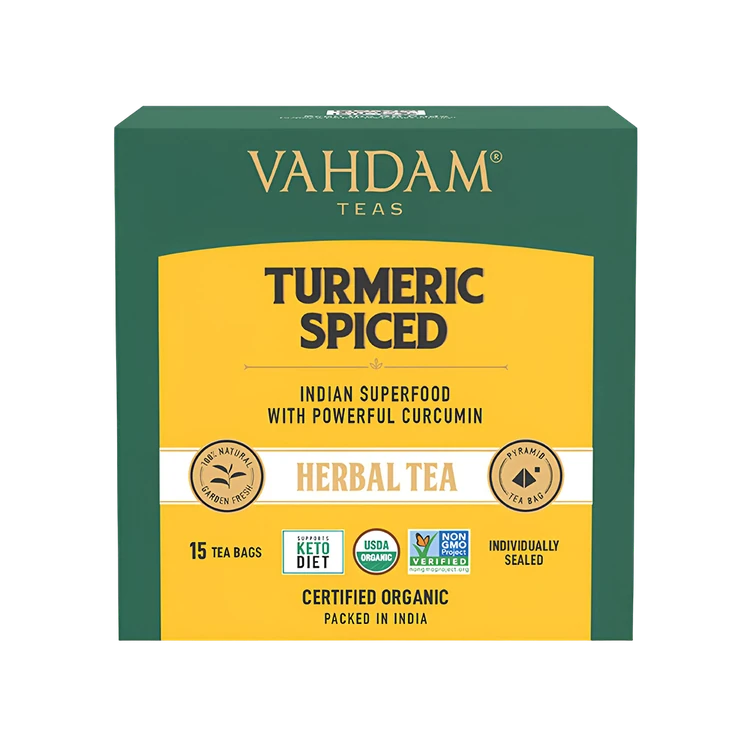 Vahdam Turmeric Spiced Herbal Tea Bags
